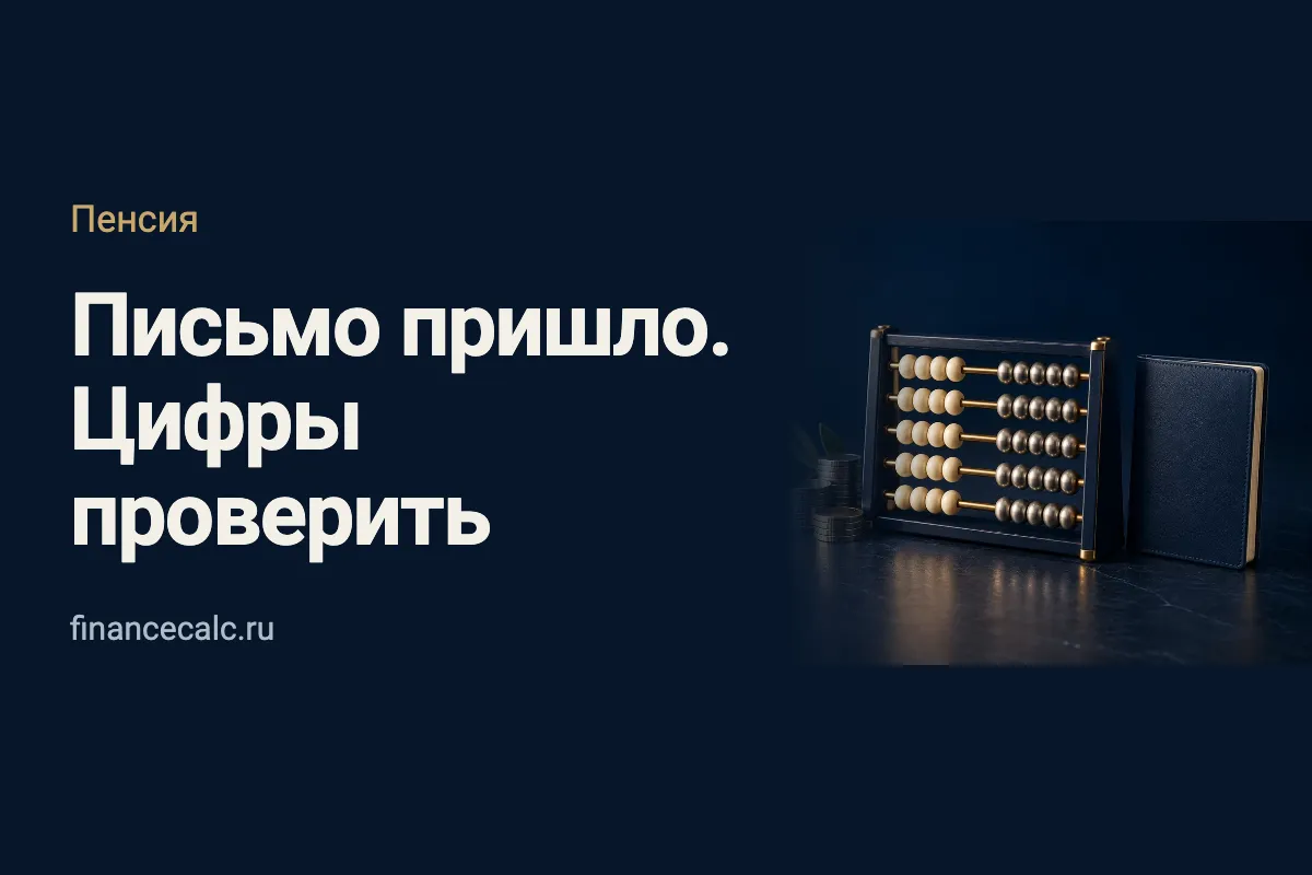 Пришло письмо СФР о будущей пенсии: какие три строки проверить