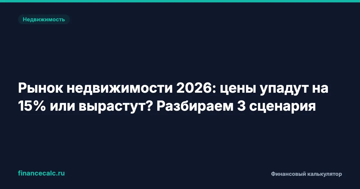 Покупка квартиры в 2026 — ошибка или шанс сэкономить 1 500 000 ₽?