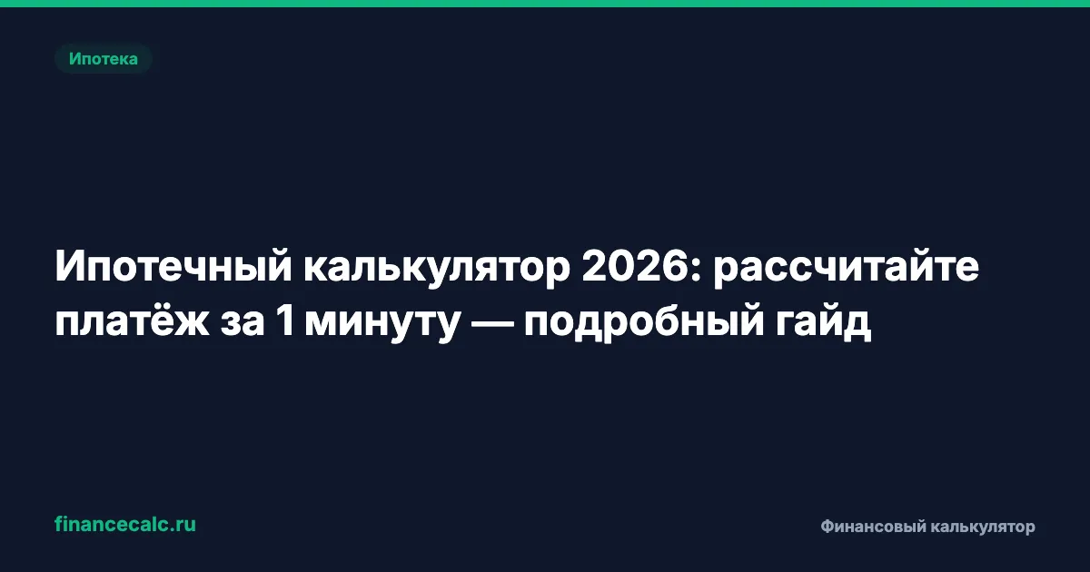 А вы знаете, что переплата по ипотеке может достичь 16 500 000 ₽? Калькулятор покажет за минуту